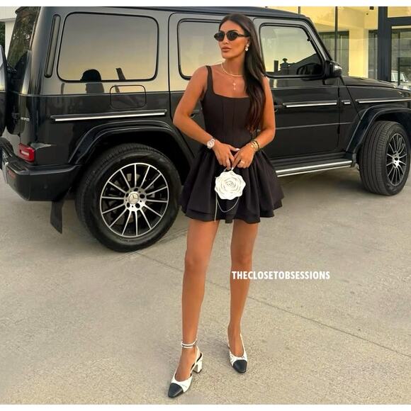 ZARA Blogger Fave A-Line Mini Dress 🖤 NWT | Size M - Picture 14 of 16